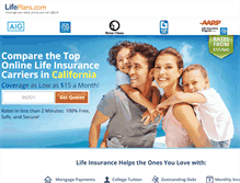 Tablet Screenshot of lifeplans.com